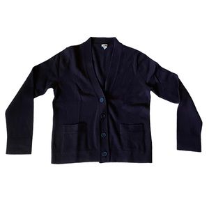J Crew 100% Cashmere Button Up Sweater Brown